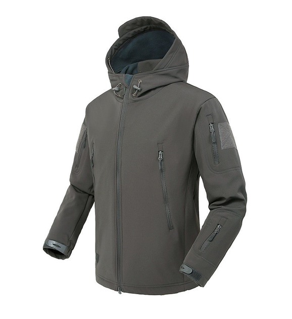Куртка / вітровка тактична Softshell grey (сірий) софтшелл Розмір XL - зображення 1