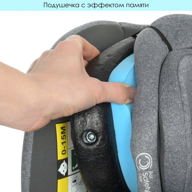 Автокресло детское ME 1081 i-TRUST Light Gray - изображение 7