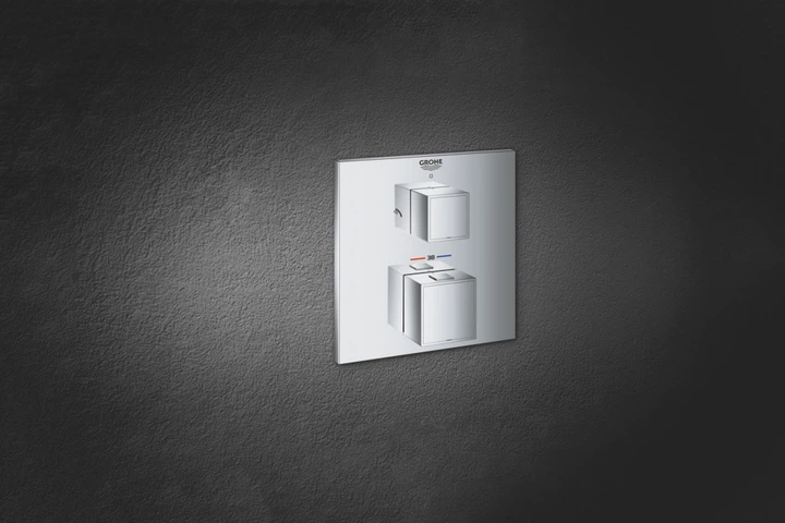 Термостат скрытого монтажа на 2 потребителя Grohe Grohtherm Cube (24154000) - Фото 4 Термостат скрытого монтажа на 2 потребителя Grohe Grohtherm Cube (24154000) - изображение 4