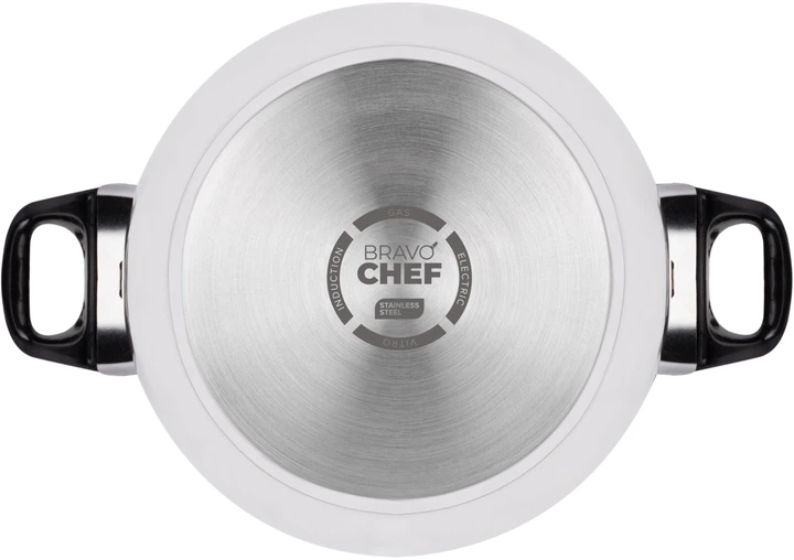 Каструля Bravo Chef 22 см 3.5 л з бакелітовими ручками (BC-2002-22) - Фото 5 Каструля Bravo Chef 22 см 3.5 л з бакелітовими ручками (BC-2002-22) - зображення 5