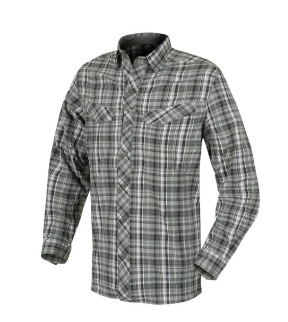 Рубашка Defender MK2 City Shirt Helikon-Tex Pine Plaid L Тактическая мужская - изображение 1