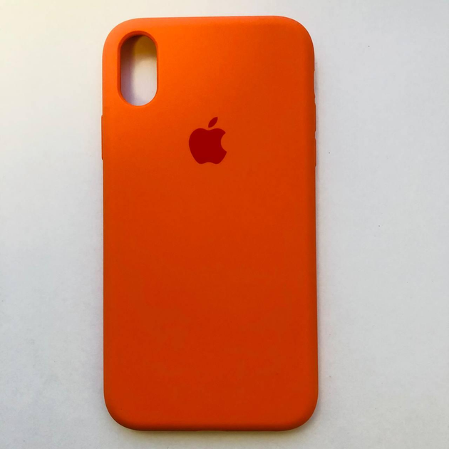 Чехол-накладка Silicone Case для Apple iPhone XR Apricot Orange – фото ...