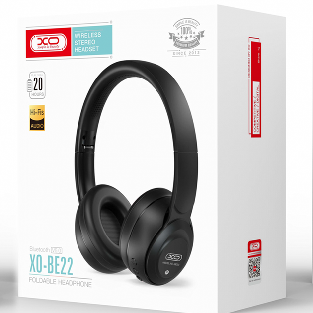 Наушники Bluetooth XO BE22 blk - изображение 3