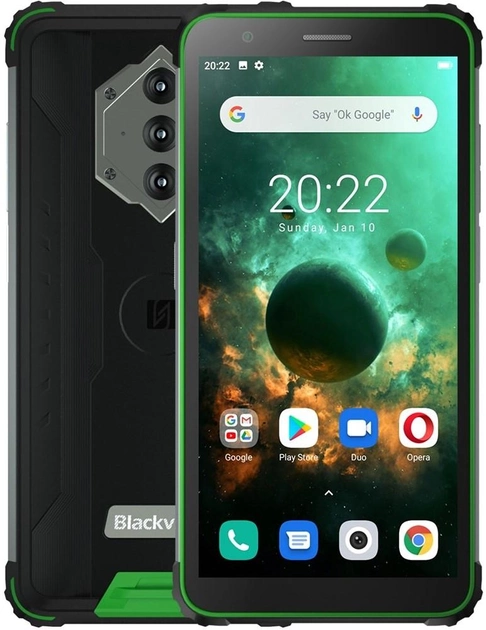 Мобільний телефон Blackview BV6600 4/64GB Black-Green - зображення 1