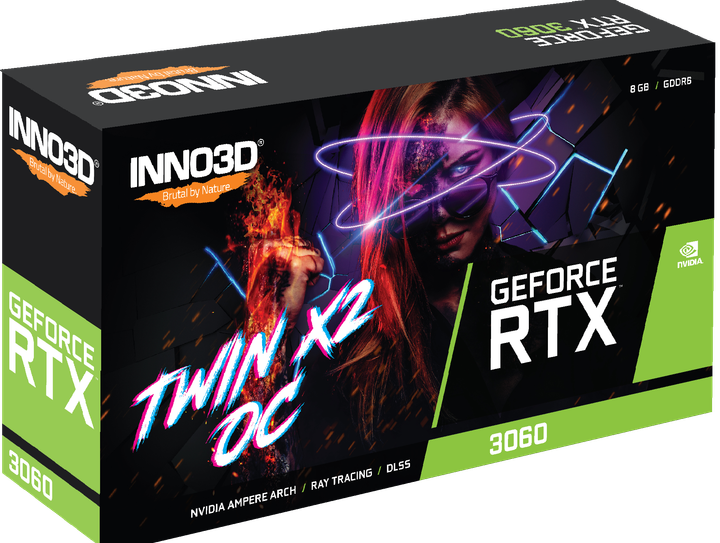 Відеокарта INNO3D GeForce RTX 3060 8GB GDDR6X TWIN X2 OC (N30602-08D6X-11902130) - зображення 8
