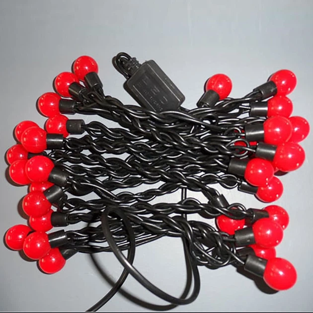 Светодиодная гирлянда Venom "Шарики" 40LED Красный, черный провод (LS-CONE-40LED-BC-R) - изображение 2