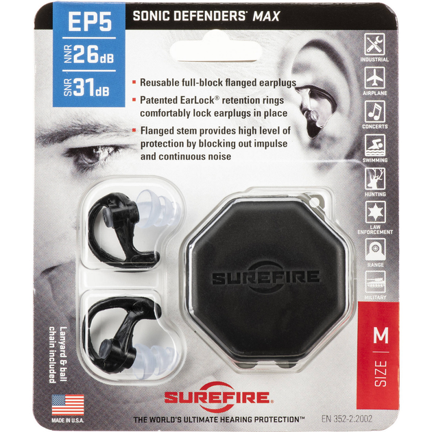 Беруші SureFire EP5 Sonic Defenders MAX - изображение 2