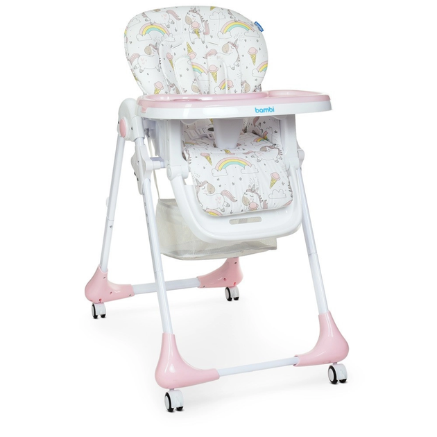Стульчик Для Кормления Bambi M 3233 Unicorn Pink (221810) - Фото 1 Стульчик Для Кормления Bambi M 3233 Unicorn Pink (221810) - изображение 1