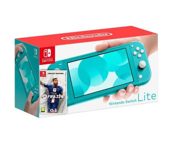 Nintendo Switch Lite Turquoise + Игра FIFA 23 Legacy Edition