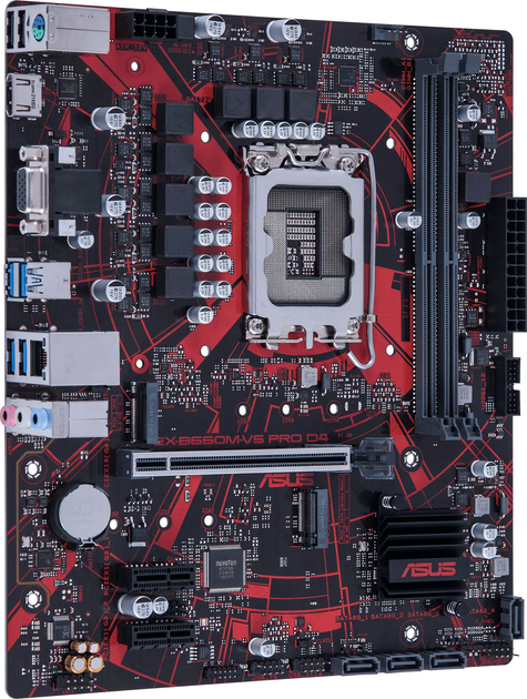 Материнская плата Asus EX-B660M-V5 PRO D4 (s1700, Intel B660, PCI-Ex16 ...