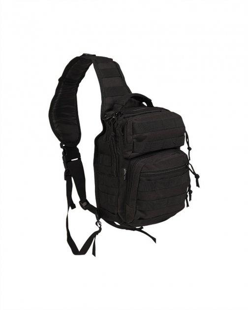 Рюкзак однолямочный MIL-TEC Assault 8,5 л Black (14059102) - изображение 1