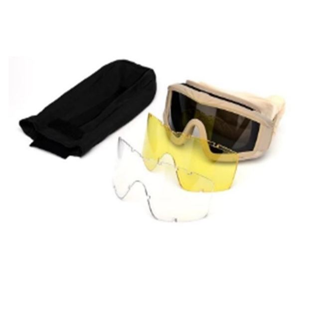 Премиальные тактические очки-маска TGM2 Койот - изображение 1