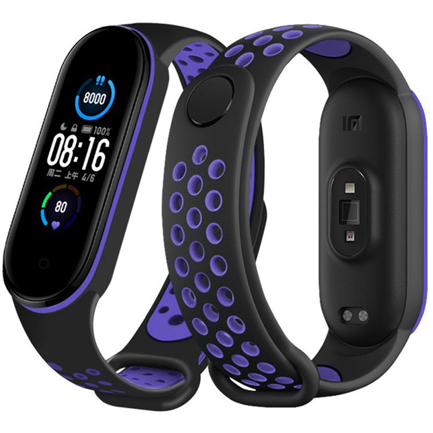 Ремешок Nike Sport Mi Band 5/6 Black/Violet – фото, отзывы ...