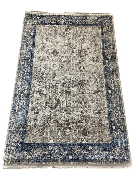 Бамбуковый ковер Hali Vintage 0.8х1.5м. Beige/Blue B168E – фото ...