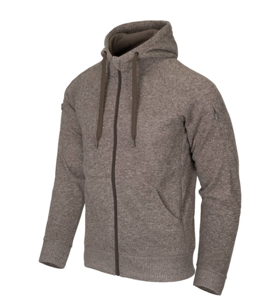 Куртка толстовка (Худи) Covert Tactical Hoodie (Fullzip) Helikon-Tex Light Grey Melange L Тактическая мужская - изображение 1