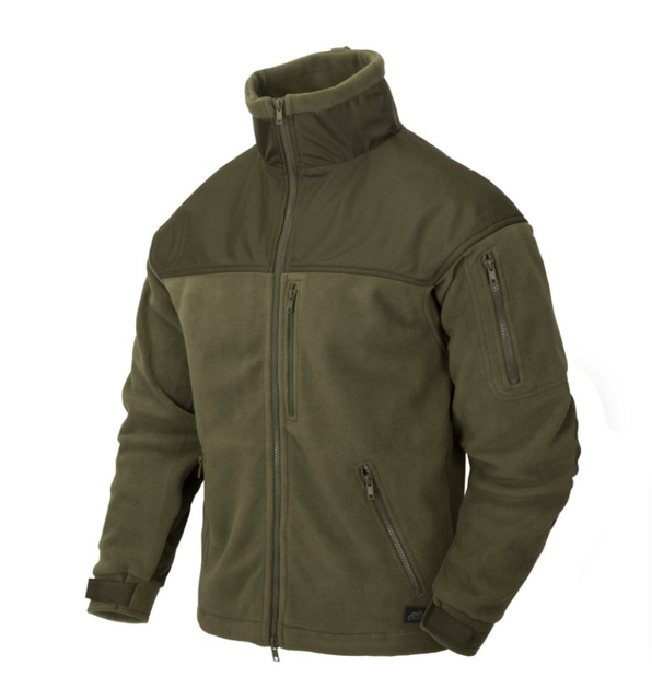 Куртка флисовая Classic Army Jacket - Fleece Helikon-Tex Olive Green XXXL Тактическая - изображение 1