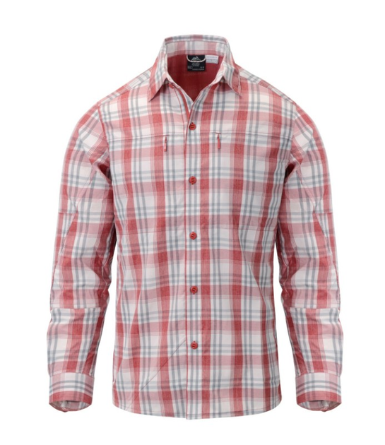 Рубашка (Нейлон) Trip Shirt - Nylon Blend Helikon-Tex Red Plaid S Тактическая мужская - изображение 2