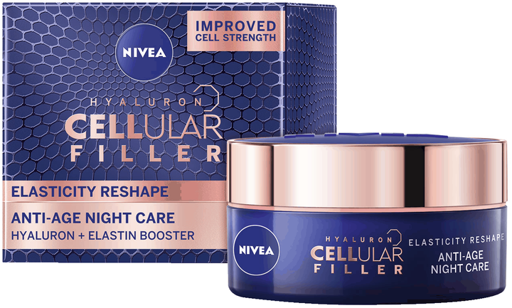 Ночной крем NIVEA Hyaluron Cellular Filler для повышения эластичности ...