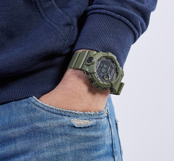 Наручний годинник CASIO GBD-800UC-3ER Зелений / Чорний - зображення 3