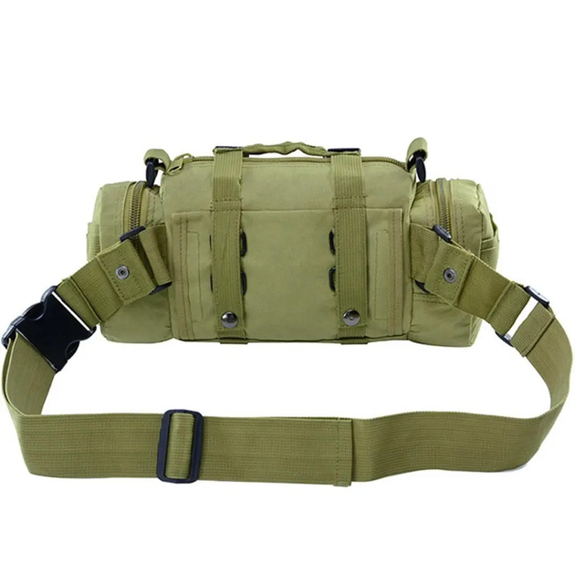 Тактическая штурмовая наплечная сумка Molle M-03G 10л GREEN - изображение 2