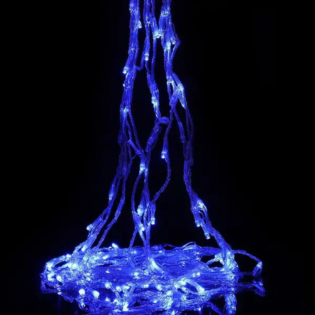 Гирлянда Водопад прозрачный провод 3,0мХ1,5м 320LED Синий IT-RAINS-320 ...
