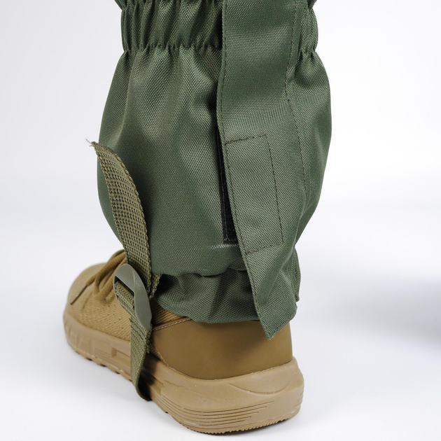 Військові тактичні гамаші від дощу, бруду армійські гетри - дощовики для ніг, гамаші Олива (KS4434354) - зображення 2