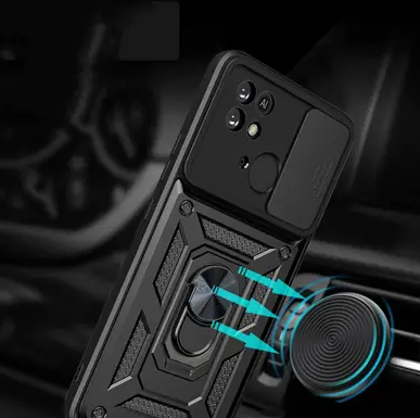 Удароміцний чохол Camshield Serge Ring for Magnet для Xiaomi Redmi 10С/Poco C40 - зображення 2