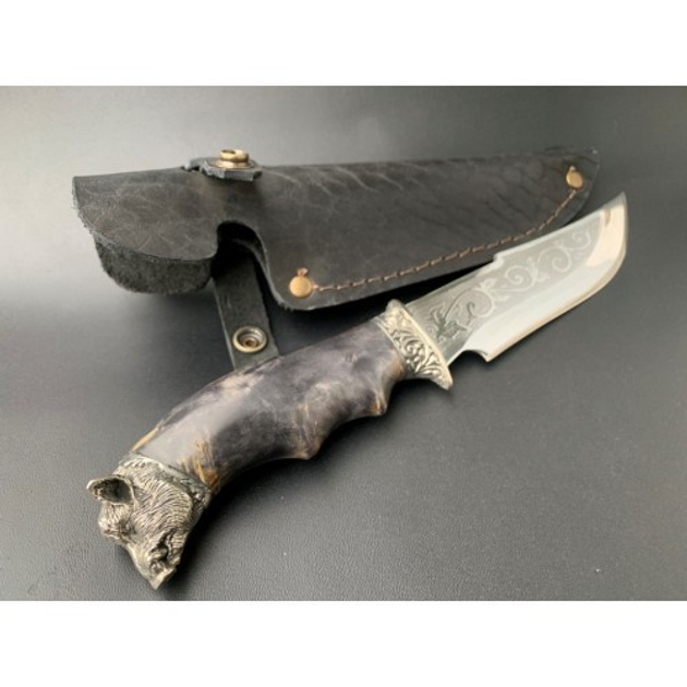 Нож охотничий Кабан с ножнами 45621-BR-1585 - изображение 1