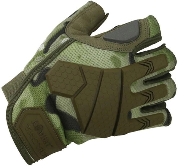 Тактичні рукавички Kombat Alpha Fingerless Tactical Gloves Мультикам L (kb-aftg-btp-l) - зображення 1