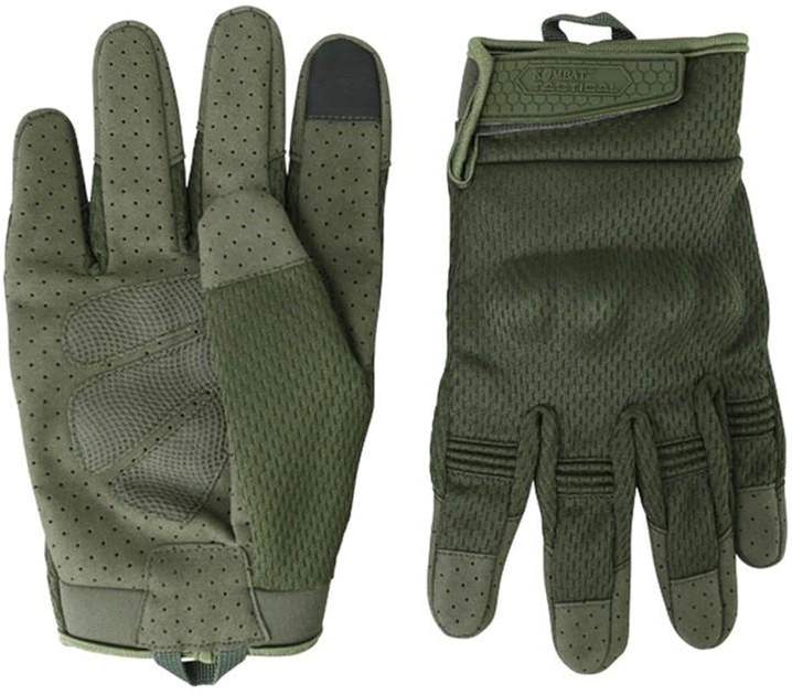 Тактичні рукавички Kombat Recon Tactical Gloves Оливкові M (kb-rtg-olgr-m) - зображення 2