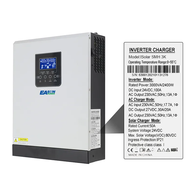 Гибридный инвертор EASUN POWER ISolar SPH 3KW Off-Grid 3 кВт/А 2400 Вт 24В - изображение 5