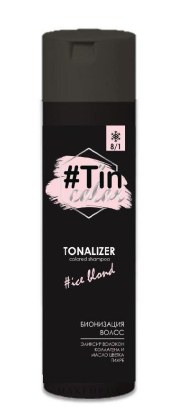Тонирующий шампунь для волос Tin Color 8/1 Морозный блонд 60 мл - Фото 1 Тонирующий шампунь для волос Tin Color 8/1 Морозный блонд 60 мл - изображение 1