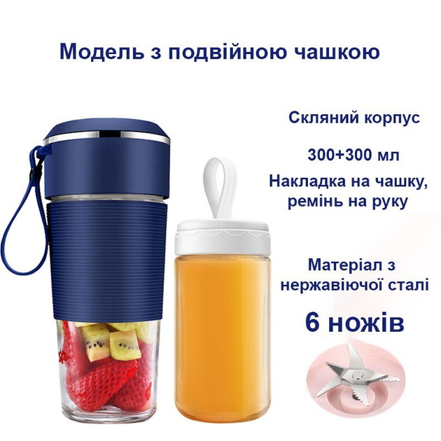 Портативный блендер USB со стаканом для хранения (BLR50B) – фото ...