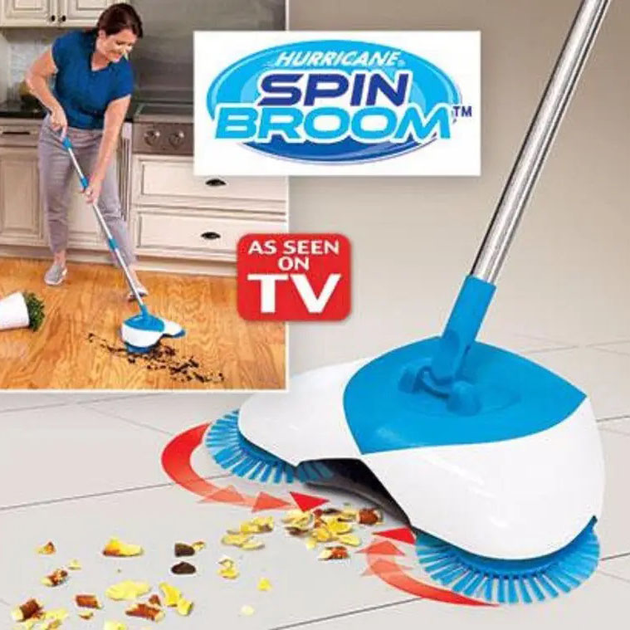 Механическая швабра-веник Hurricane Spin Broom щетка веник эффект ...