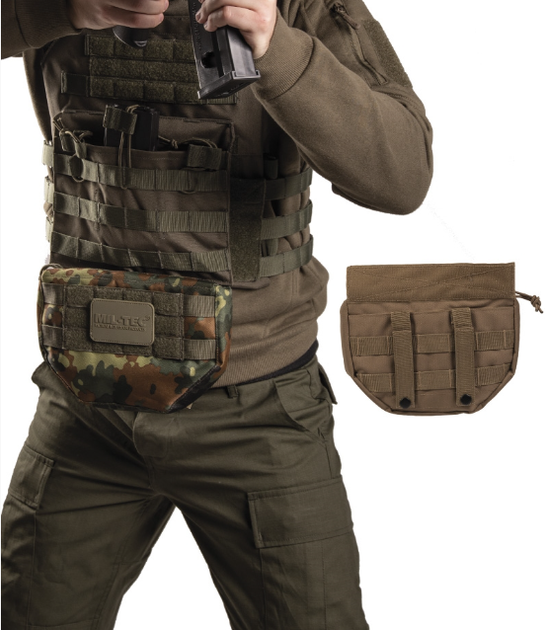 Підсумок Напашник Темний Койот Mil-Tec Drop Down Pouch Dark Koyot (13486319) - изображение 4