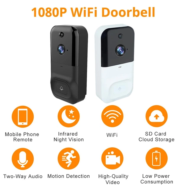 Видеокамера домофон видеоглазок беспроводная Wi Fi с приложением SMART DOORBELL №1611 - изображение 6