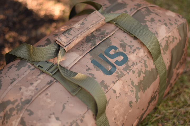 Тактична сумка баул US 65 л велика військова армійська сумка баул колір койот для передислокації ЗСУ - зображення 2