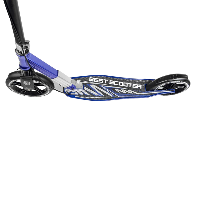 Самокат двоколісний з великими колесами і ручним гальмом Best Scooter Чорний з синім вид 1 - Фото 4 Самокат двоколісний з великими колесами і ручним гальмом Best Scooter Чорний з синім вид 1 - зображення 4