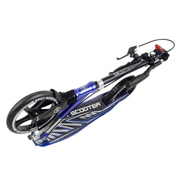Самокат двоколісний з великими колесами і ручним гальмом Best Scooter Чорний з синім вид 1 - Фото 7 Самокат двоколісний з великими колесами і ручним гальмом Best Scooter Чорний з синім вид 1 - зображення 7