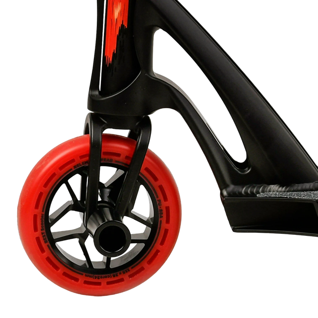 Самокат трюковый двухколесный с алюминиевыми пегами Best Scooter FEAR Черный с красным - Фото 5 Самокат трюковый двухколесный с алюминиевыми пегами Best Scooter FEAR Черный с красным - изображение 5