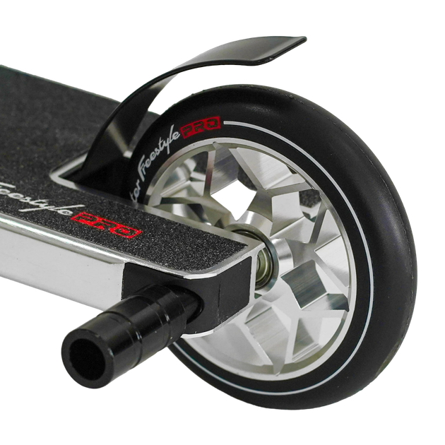 Самокат трюковый двухколесный с алюминиевыми пегами Best Scooter Freestyle Черный с белым - изображение 4
