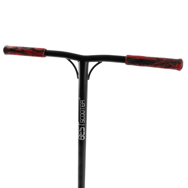Трюковый самокат с принтом Best Scooter Черный с красным вид 1 - изображение 3