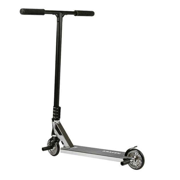 Самокат трюковий двоколісний з алюмінієвими пегами Best Scooter Kraken Чорний з білим - зображення 2