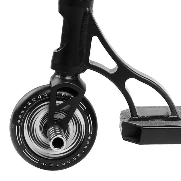 Самокат трюковый двухколесный с алюминиевыми пегами Best Scooter Portal Черный вид 1 - изображение 4