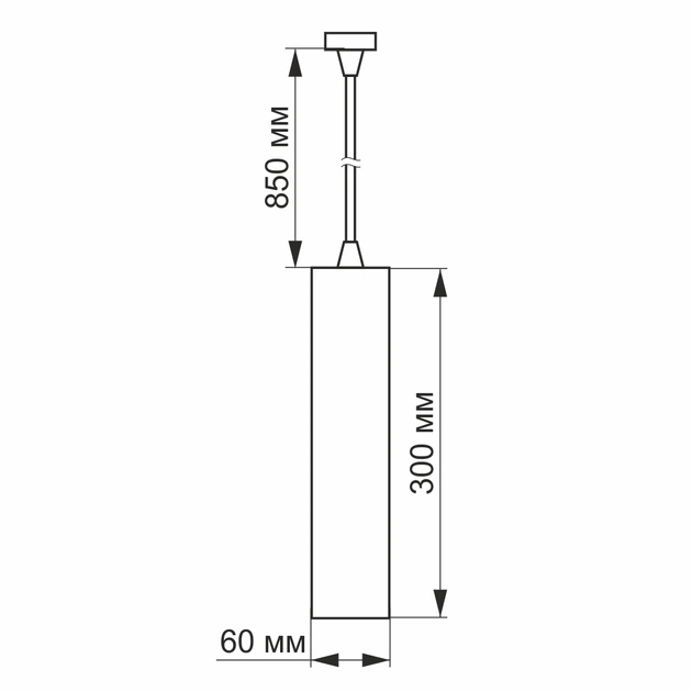 LED светильник подвесной накладной VIDEX 10W 4100K белый - изображение 2