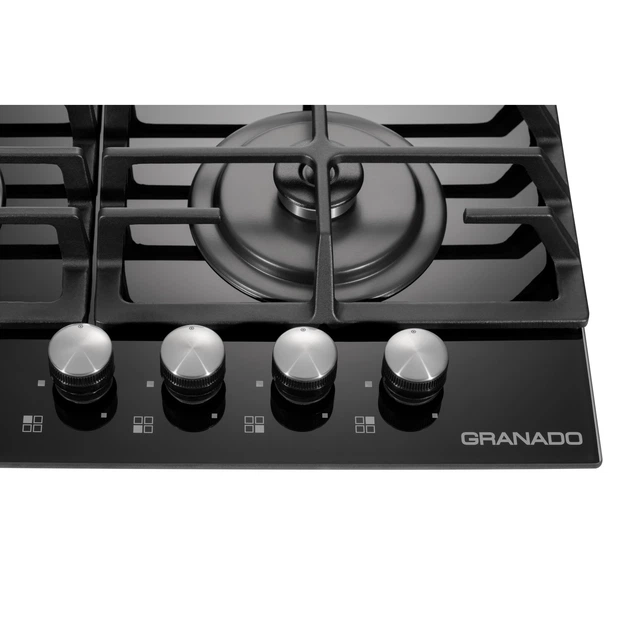 Газова поверхня GRANADO GGH 62-104 Black glass 21032 - изображение 2