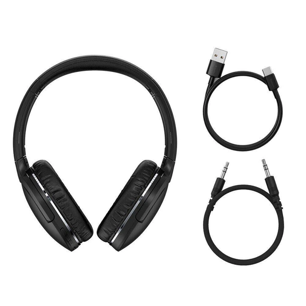 Беспроводные Bluetooth наушники Baseus Encok Wireless Headphone D02 Pro Black (NGTD010301) - Фото 7 Беспроводные Bluetooth наушники Baseus Encok Wireless Headphone D02 Pro Black (NGTD010301) - изображение 7