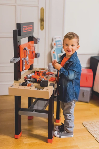 Ігровий набір Smoby Black+Decker Майстерня 92 аксесуари (360727) (3032163607274) - зображення 5