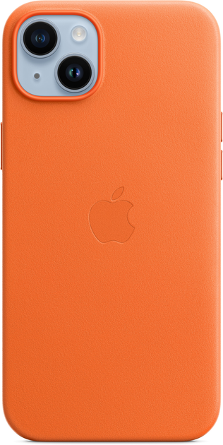 Etui Apple MagSafe Leather Case do Apple iPhone 14 Plus Orange (MPPF3) - obraz 1