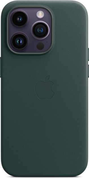 Etui Apple MagSafe Leather Case do Apple iPhone 14 Pro Forest Green (MPPH3) - obraz 1